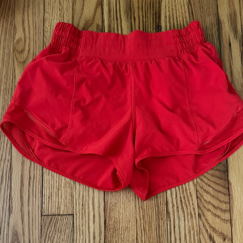 Lululemon red shorts